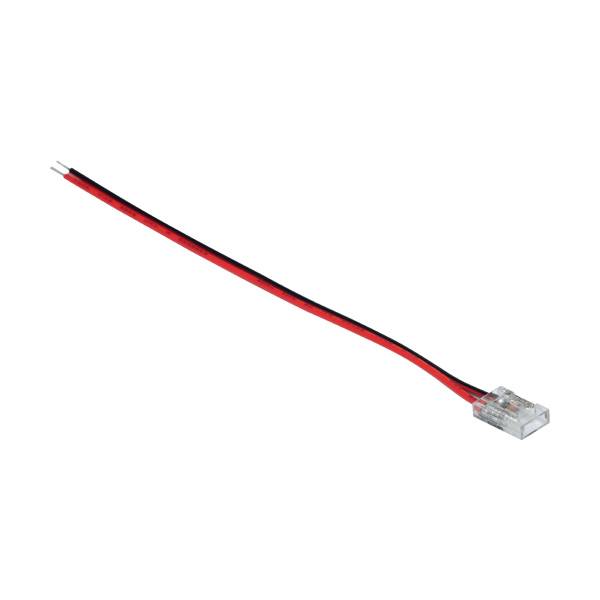 Коннектор, сетевой, для LED лент COB шириной 8 мм, с проводом 145 мм, 12V/24V, max. 5А Коннектор, сетевой, для LED лент COB шириной 8 мм, с проводом 145 мм, 12V/24V, max. 5А