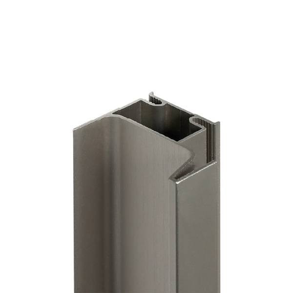 Профиль вертикальный боковой, для 18мм ДСП, L=4200мм, отделка шампань шлифованная Профиль вертикальный боковой, для 18мм ДСП, L=4200мм, отделка шампань шлифованная