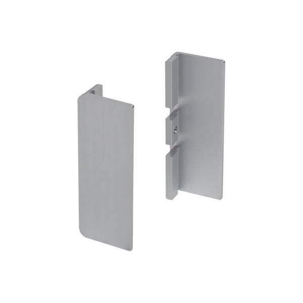 Gola Комплект закрытых заглушек (2шт.) для профиля 8007, отделка алюминий анодированный