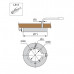 Комплект из 1-го светильника LED Metris V12, (1*1,6W), 12V, накладной, 4000-4500K, отделка никель шлифованный