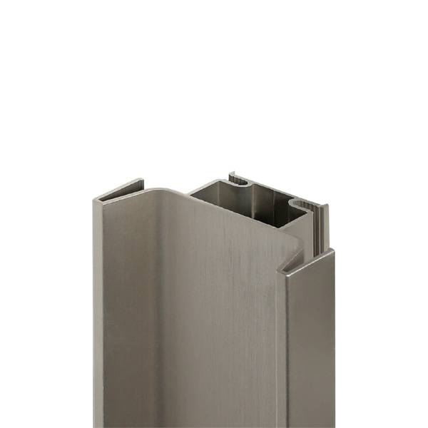 Профиль вертикальный промежуточный, для 18мм ДСП, L=4200мм, отделка шампань шлифованная Профиль вертикальный промежуточный, для 18мм ДСП, L=4200мм, отделка шампань шлифованная