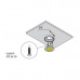 Комплект из 1-го светильника LED Metris V12, (1*1,6W), 12V, накладной, 4000-4500K, отделка никель шлифованный