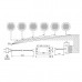 Комплект из 1-го светильника LED Metris V12, (1*1,6W), 12V, накладной, 3050-3250K, отделка никель шлифованный