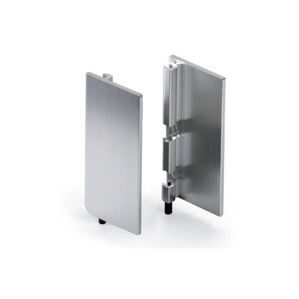 Gola Комплект закрытых заглушек (2шт.) для профиля 8006, отделка алюминий анодированный