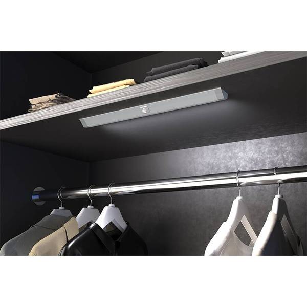 Профиль-светильник LED Lontano, 550 мм, 5W/12V, 4500K(нейтральный белый), накладной, с датчиком движ., отделка алюм., конн. L822 Профиль-светильник LED Lontano, 550 мм, 5W/12V, 4500K(нейтральный белый), накладной, с датчиком движ., отделка алюм., конн. L822