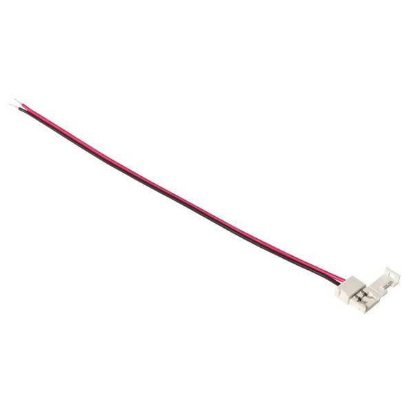 Коннектор тип L8-1, сетевой, для LED лент шириной 8 мм, с проводом 200 мм, 12V/24V, max. 3А Коннектор тип L8-1, сетевой, для LED лент шириной 8 мм, с проводом 200 мм, 12V/24V, max. 3А