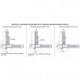 База для накладной петли серии 3000, угол открывания 270°, отделка бронза