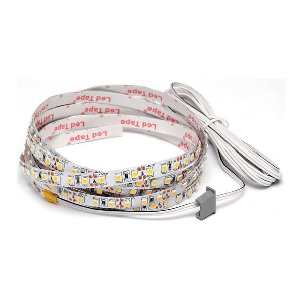 Комплект для профиля 1616: SMD3528, 120 LED/м, 9,6Вт/м, 12В, 840-960Лм./м 1000х8 мм, IP 20, 6000К (холодный белый) с каб. питания Комплект для профиля 1616: SMD3528, 120 LED/м, 9,6Вт/м, 12В, 840-960Лм./м 1000х8 мм, IP 20, 6000К (холодный белый) с каб. питания