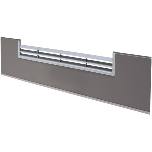 0292 Решётка вентиляционная для цоколя ПВХ H.150, L=600, базальт U730