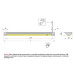 Профиль-светильник LED Fuori-IR, 450 мм, 4.9W/12V, 3000K, накладной, бесконтактное вкл., отделка алюминий, кон L822