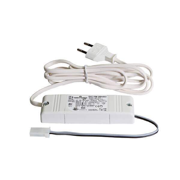 Источник питания 15W, 230V/350mA, в комплекте с проводом сетевым и соединительным
