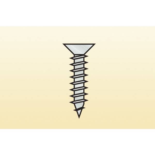 Шуруп 5x60 к торцевым профилям Н30/40/60, никель