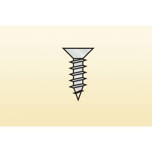 Шуруп 5x25 к торцевым профилям Н30/40/60, никель