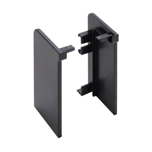 Gola Комплект закрытых заглушек для профиля 8006, цвет черный