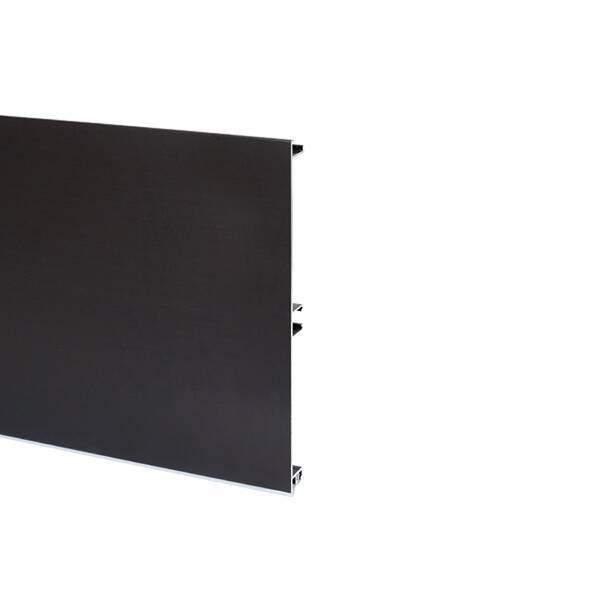 Цоколь алюминиевый Н.150, L=4100мм, отделка черный шлифованный