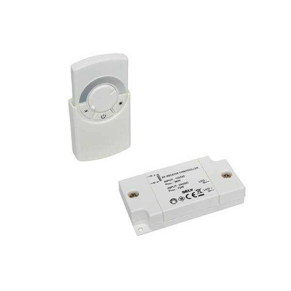Выключатель с диммером и пультом ДУ, 72W/12V, 144W/24V