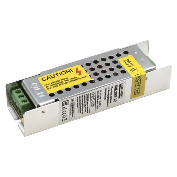 Источник питания 36Вт, 90-264В/12В, IP20, 102*30*22мм