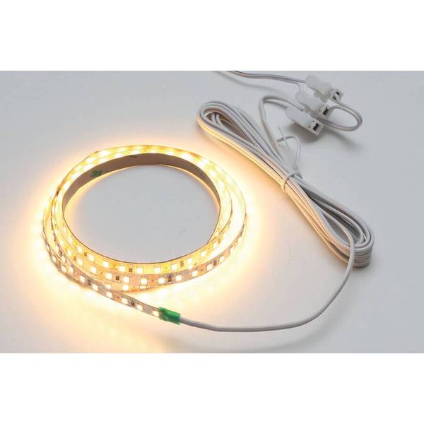 Комплект LED лента SMD2835, 3500К (теплый белый), 2000х8 мм с каб. питания 2м, 120 LED/м, 12Вт/м, 12В, 1080Лм/м, IP 20