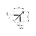 Профиль cоединительный угловой для 19 мм ДСП, L=5000мм, отделка алюминий