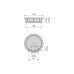 Заглушка кабель-канал, d.60, цвет черный