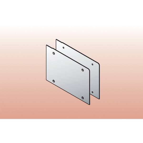 Комплект торцевых заглушек системы, алюминий анодированный