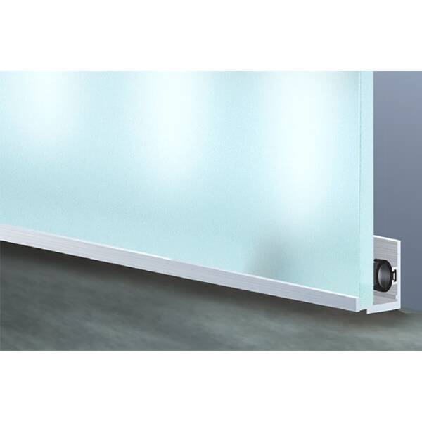 Профиль нижний  4-10мм, L=4100мм, отделка алюминий