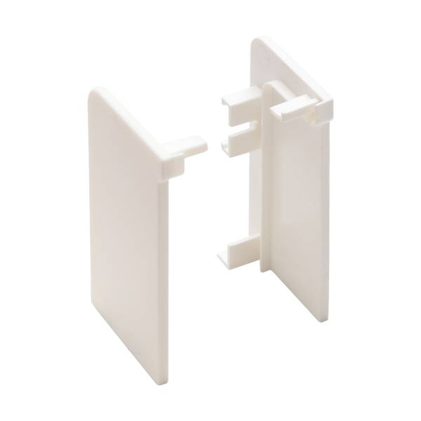 Gola Комплект закрытых заглушек для профиля 8006, цвет белый