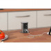 Встраиваемый блок ELEVATOR  (1 розетка Schuko 250 В, 2 USB (5,2 В/2150 мA), отделка сталь нержавеющая/чёрная