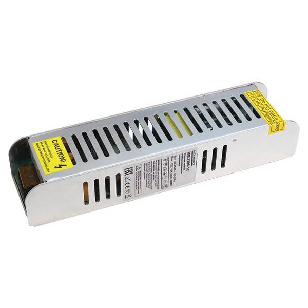 Источник питания 120Вт, 90-264В/12В, IP20, 188*46*35мм