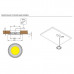 Комплект из 1-го светильника LED Nika, 3000K, отделка никель черненый Комплект из 1-го светильника LED Nika, 3000K, отделка никель черненый