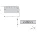 Блок распред. L803-PC, 12V/24V, 3А, на 6 парал. подключений конн. L822, для источ. питания постоян. напряжения