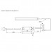 Комплект из 1-го светильника LED Linear Touch, 1000 мм,  4000K, отделка алюминий