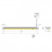 Светильник LED Fuori-IR, 900 мм, 7.6W/12V, 3000K, отделка алюминий Светильник LED Fuori-IR, 900 мм, 7.6W/12V, 3000K, отделка алюминий