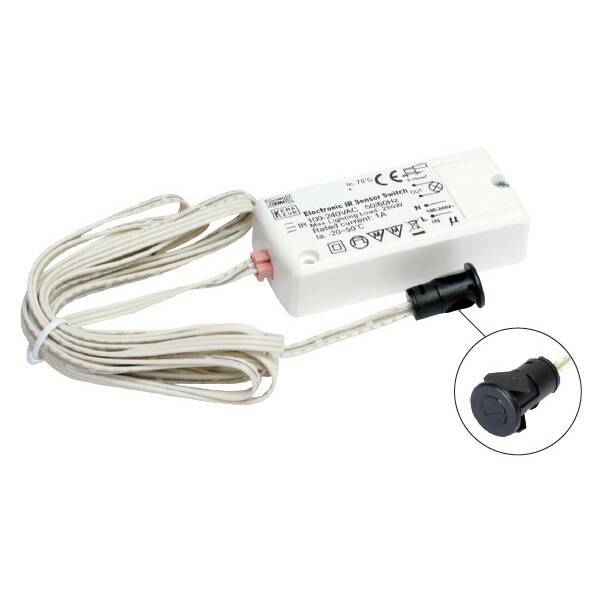 IR-датчик открывания фасада врезной, 250W, 100-240V