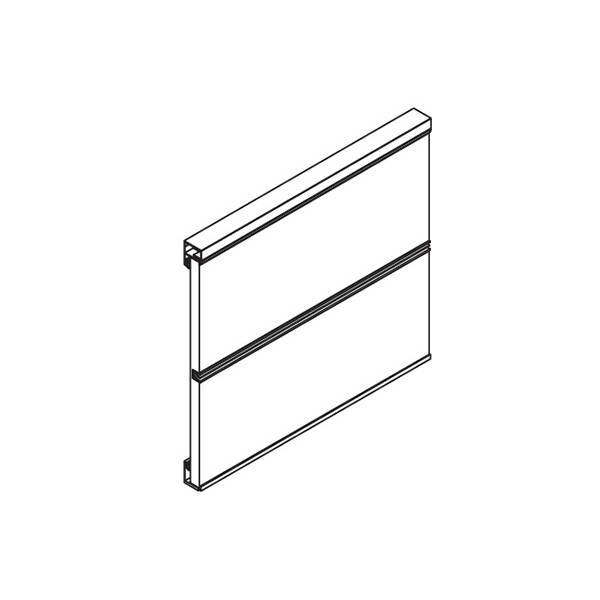 Профиль врезной, L=3000мм, отделка алюминий
