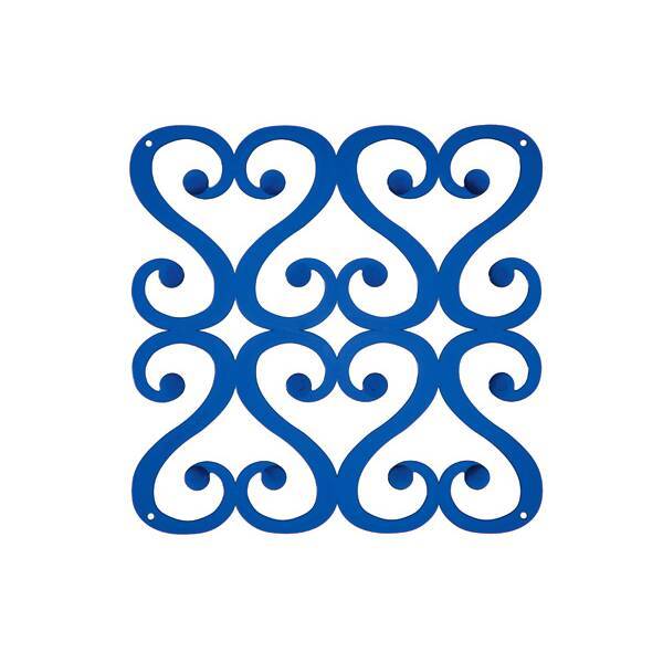 Комплект декоративных панелей VERSAILLES  254х254мм (6 штук), отделка голубая