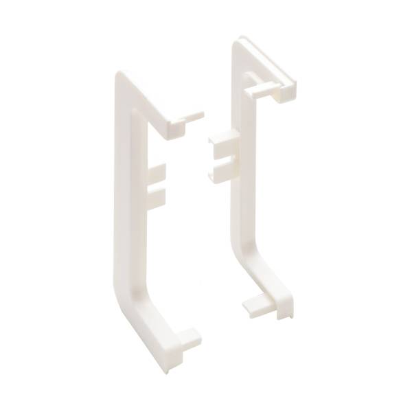 Gola Комплект открытых заглушек для профиля 8007, цвет белый