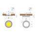 Светильник LED Electra, 3.5W/350mA, 3000K, отделка никель черненый, кон-р L822
