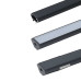 Образец LED профиль 1616LG с рассеивателем матовым, отделка черный (анодировка) Образец LED профиль 1616LG с рассеивателем матовым, отделка черный (анодировка)