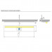 Светильник LED Swing Touch, 600 мм, 16W/12V, 4000K, отделка транспарент Светильник LED Swing Touch, 600 мм, 16W/12V, 4000K, отделка транспарент