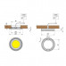 Светильник LED Electra, 3.5W/350mA, 3000K, отделка бронза античная, кон-р L822