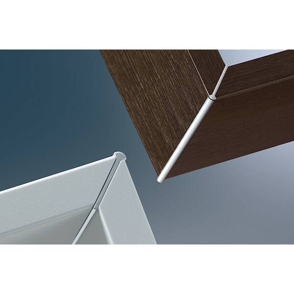 Профиль cоединительный угловой для 19 мм ДСП, L=5000мм, отделка алюминий