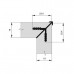 Профиль cоединительный угловой для 19 мм ДСП, L=5000мм, отделка алюминий